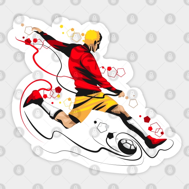 Soccer Player Sticker by Mako Design 